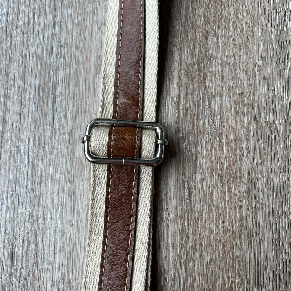 Chaps Crossbody Bag Summer Woven Straw - Picture 10 of 12